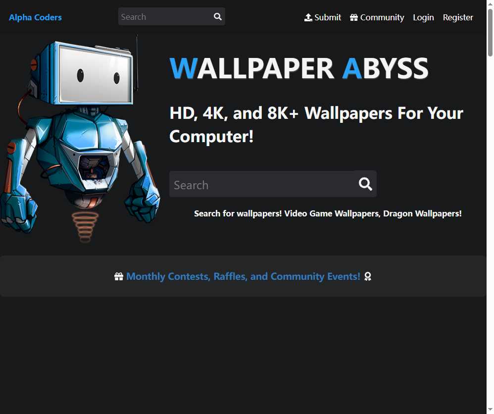 Wallpaper Abyss 网站截图