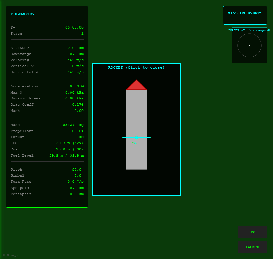 Orbital Rocket Simulation